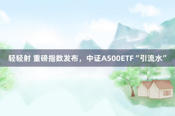 轻轻射 重磅指数发布，中证A500ETF“引流水”