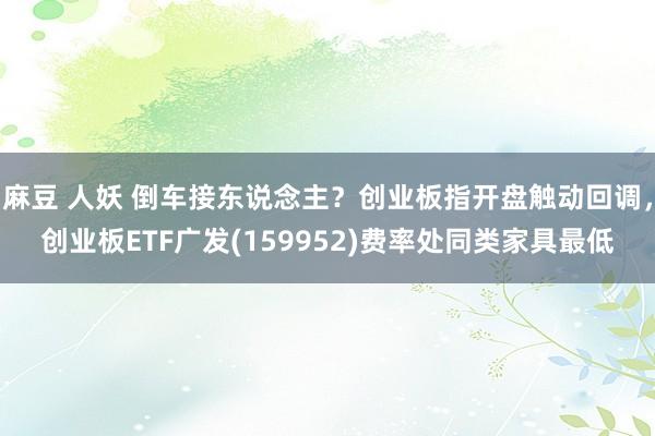 麻豆 人妖 倒车接东说念主？创业板指开盘触动回调，创业板ETF广发(159952)费率处同类家具最低