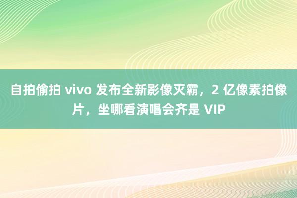 自拍偷拍 vivo 发布全新影像灭霸，2 亿像素拍像片，坐哪看演唱会齐是 VIP