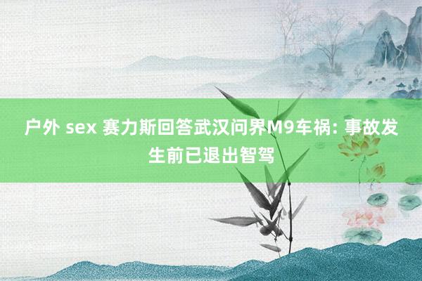 户外 sex 赛力斯回答武汉问界M9车祸: 事故发生前已退出智驾