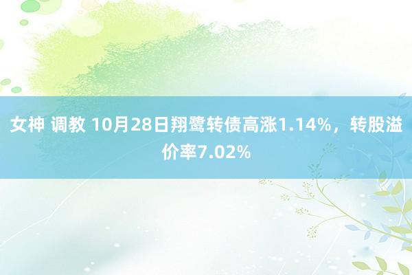 女神 调教 10月28日翔鹭转债高涨1.14%，转股溢价率7.02%