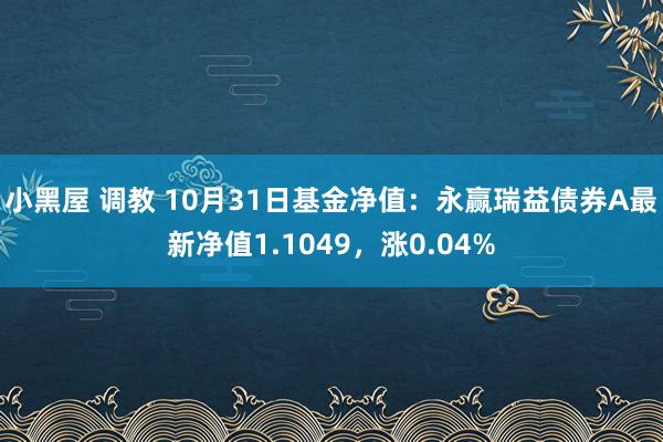 小黑屋 调教 10月31日基金净值：永赢瑞益债券A最新净值1.1049，涨0.04%