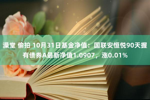 澡堂 偷拍 10月31日基金净值：国联安恒悦90天握有债券A最新净值1.0907，涨0.01%