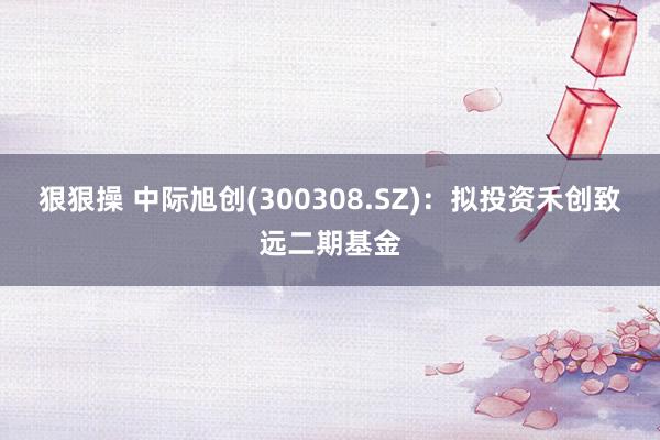 狠狠操 中际旭创(300308.SZ)：拟投资禾创致远二期基金