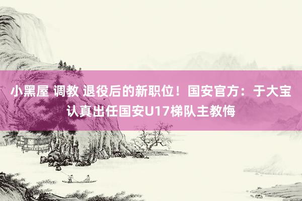 小黑屋 调教 退役后的新职位！国安官方：于大宝认真出任国安U17梯队主教悔