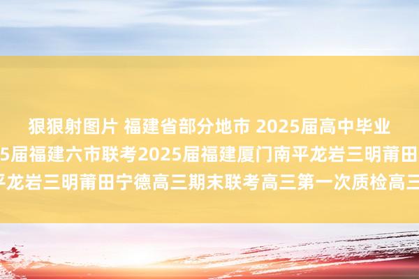 狠狠射图片 福建省部分地市 2025届高中毕业班第一次质地检测2025届福建六市联考2025届福建厦门南平龙岩三明莆田宁德高三期末联考高三第一次质检高三一检谜底汇总！